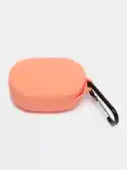 Коралловый силиконовый чехол AirDots с карабином