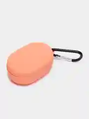 Коралловый силиконовый чехол AirDots с карабином