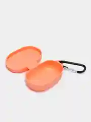 Коралловый силиконовый чехол AirDots с карабином