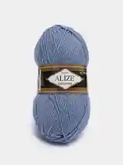 Синий меланж пряжа Alize Lanagold 51% Акрил 49% Шерсть 100г 240м (часть 2)