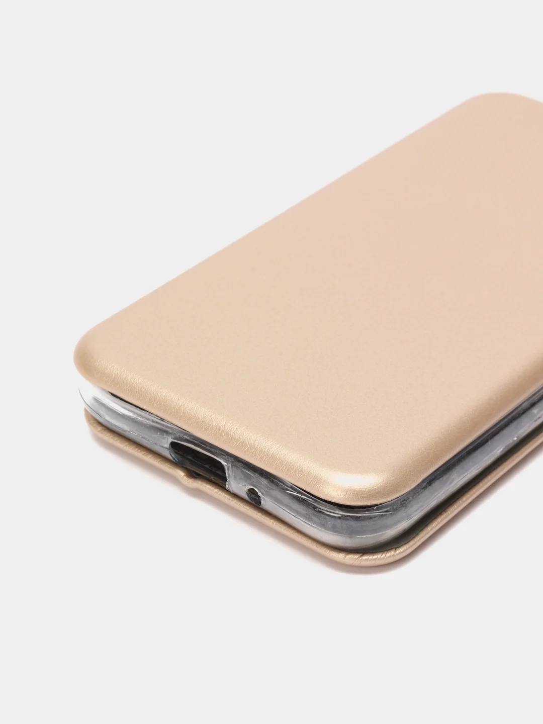 Золотой чехол-книжка на Samsung Galaxy J1 2016 (J120), Самсунг Галакси Джи1 2016 (Джи120)