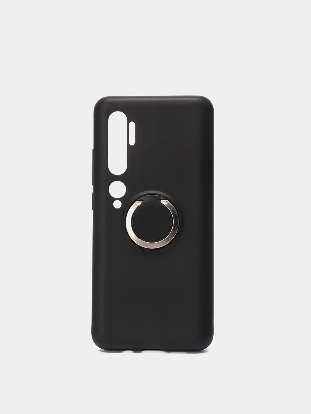 Черный чехол с кольцом держателем для Xiaomi Mi CC9 Pro, Note 10