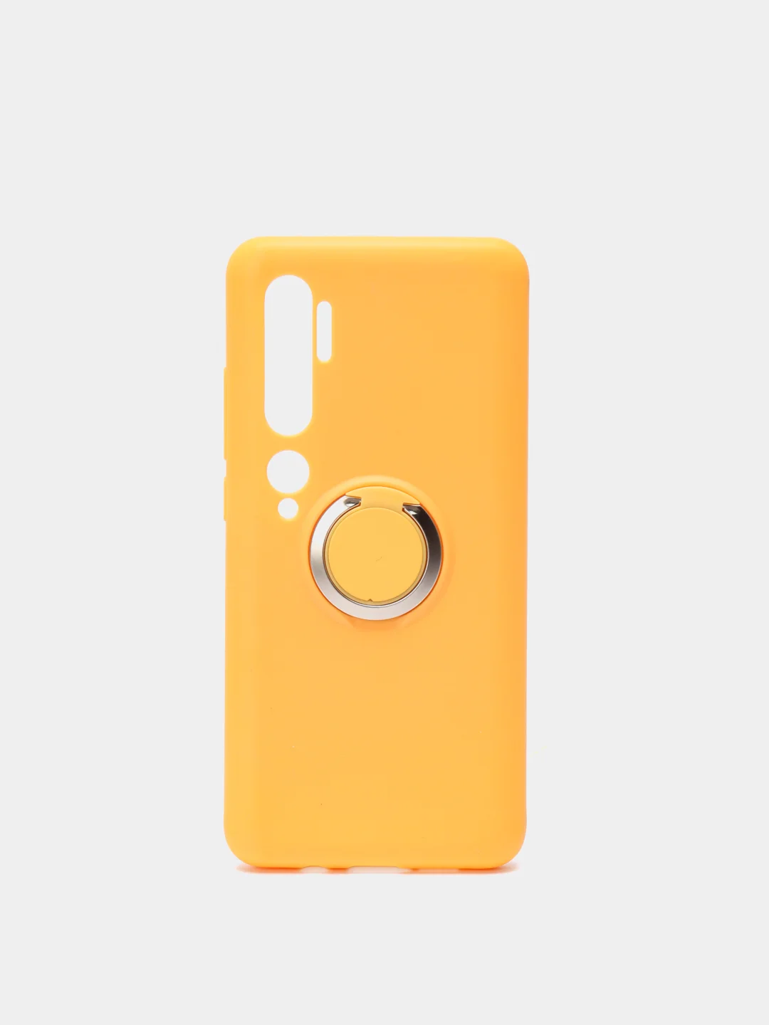 Желтый чехол с кольцом держателем для Xiaomi Mi CC9 Pro, Note 10