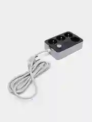 Черный удлинитель с USB разъемами фильтр сетевой