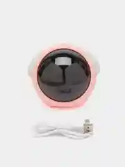 Розовый настольный будильник-ночник Emoji, электронный