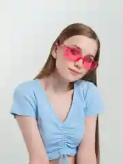Фуксия очки солнцезащитные женские квадратные