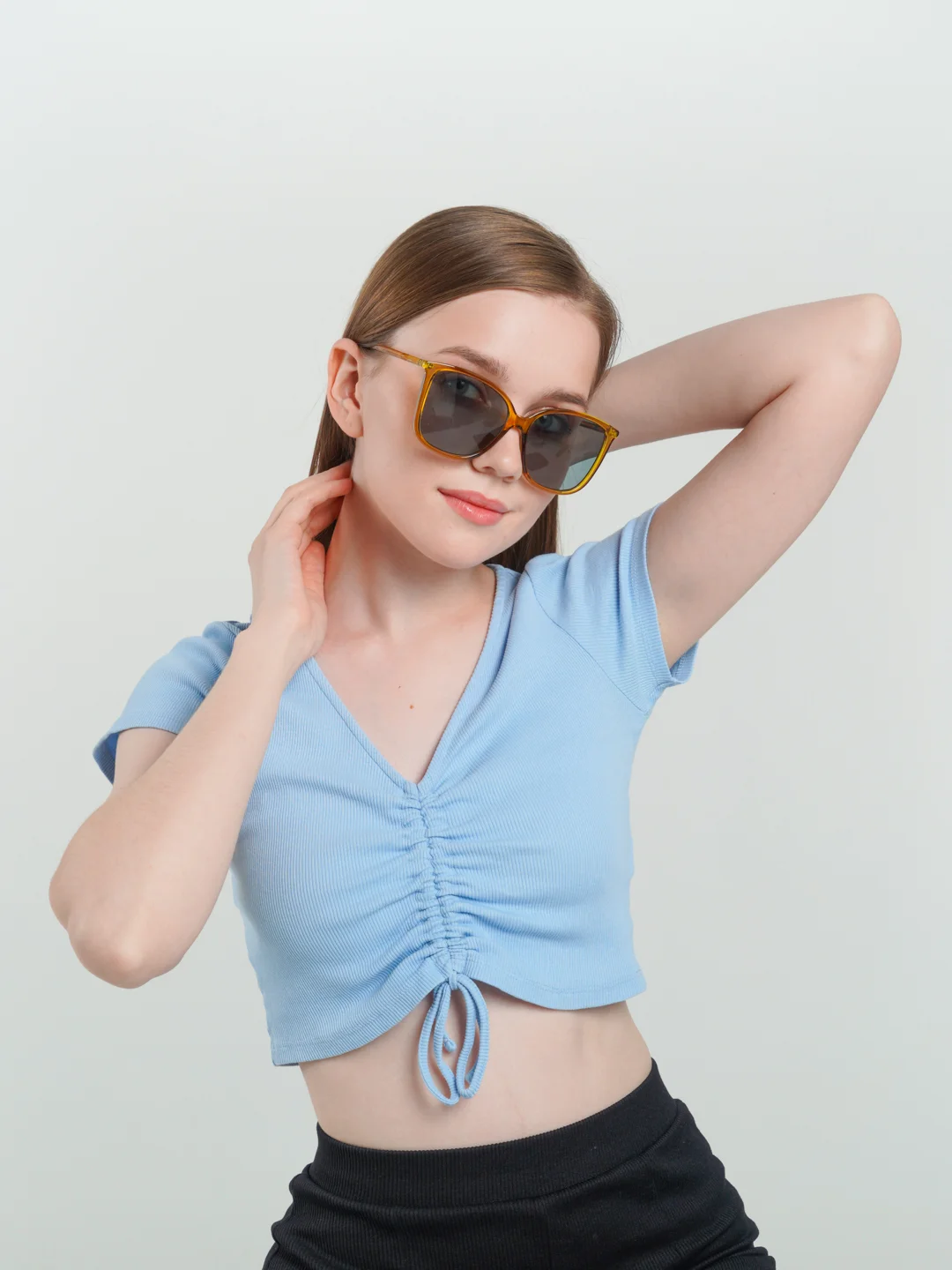 Желтый солнцезащитные женские очки MIRSEE, унисекс