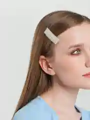 Заколка -зажим для волос с жемчугами "Клик-клак", 2 штуки