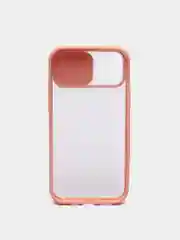Розовый чехол с защитой камеры для iPhone 12 / 12  PRO  (Матовый Чехол)