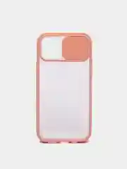 Розовый чехол с защитой камеры для iPhone 12 / 12  PRO  (Матовый Чехол)