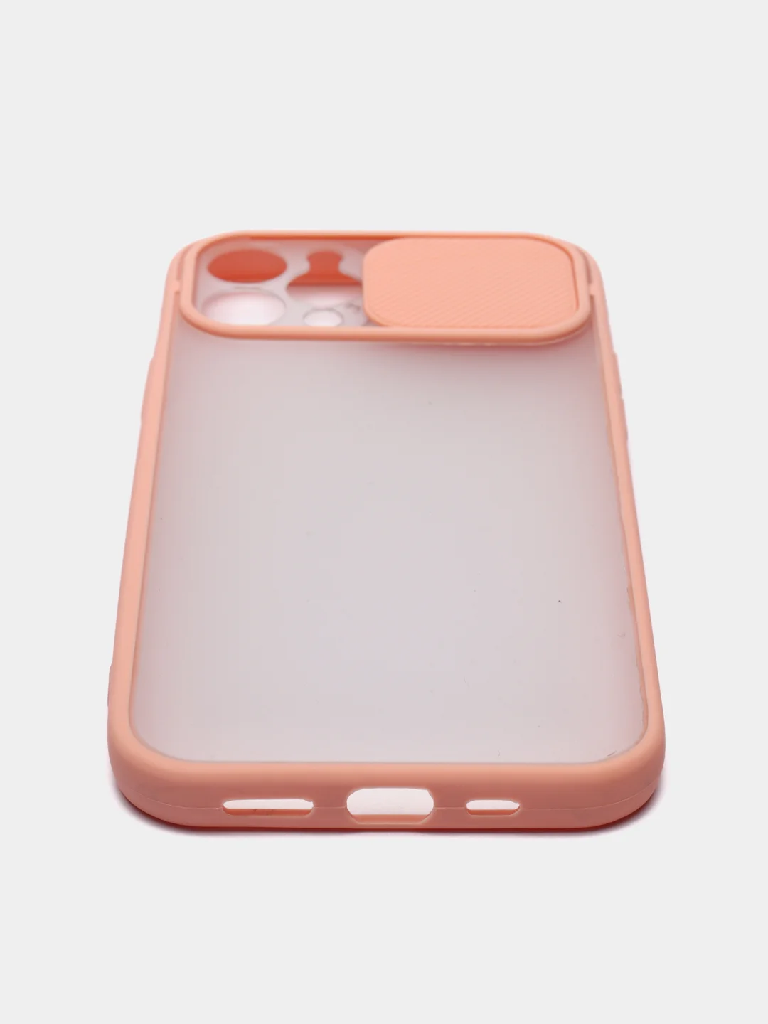 Розовый чехол с защитой камеры для iPhone 12 / 12 PRO (Матовый Чехол)
