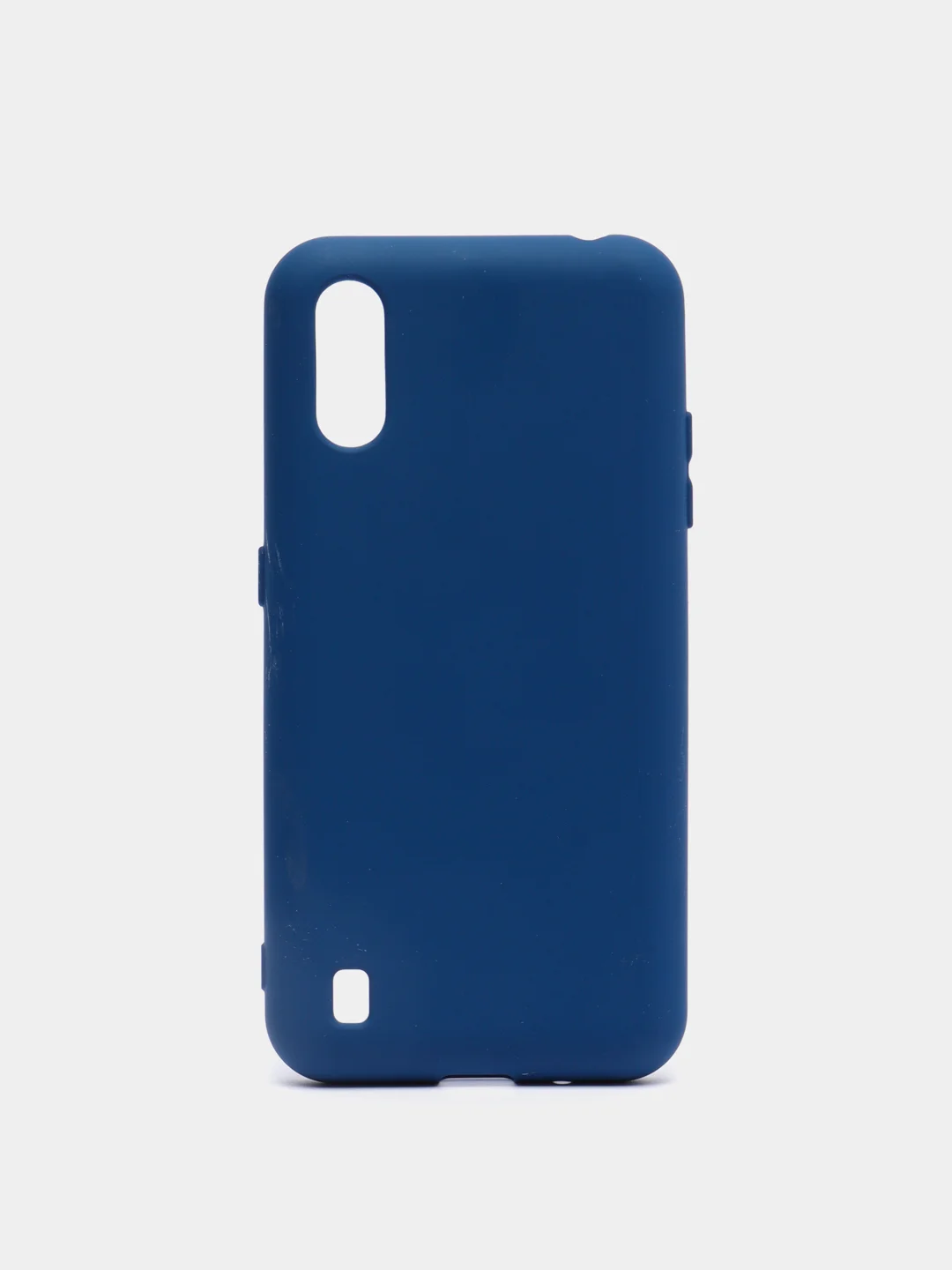 Синий чехол Silicone cover для Samsung Galaxy A01/M01