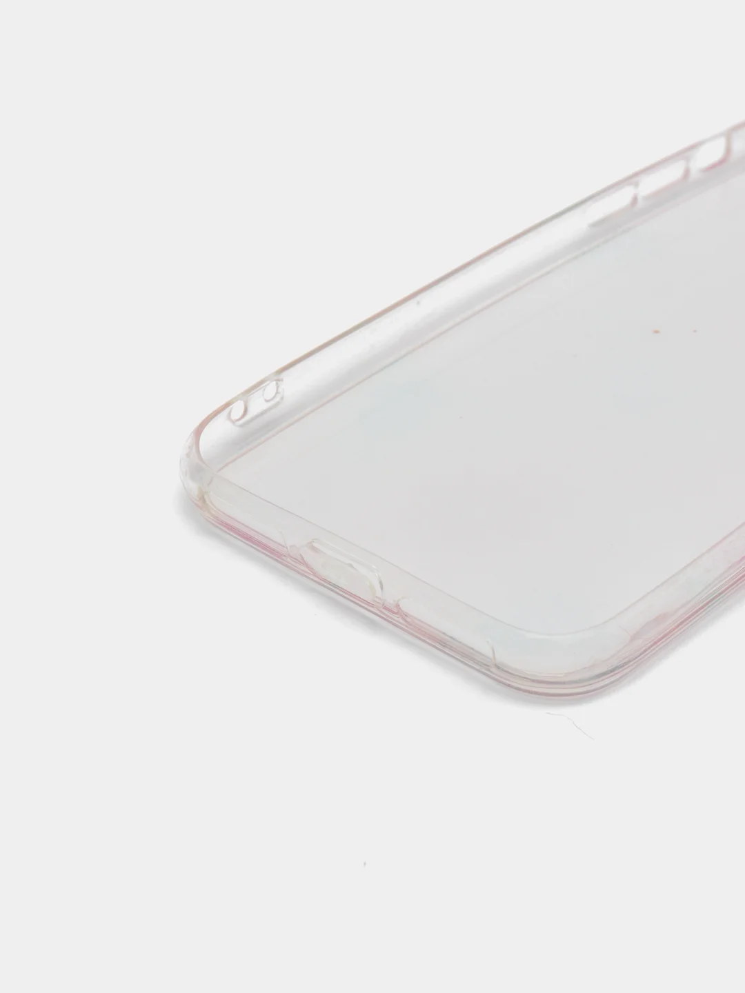 Чехол c принтом и блестками iPhone X