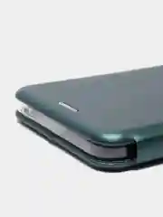 Зеленый чехол-книжка для Honor X8, магнитный