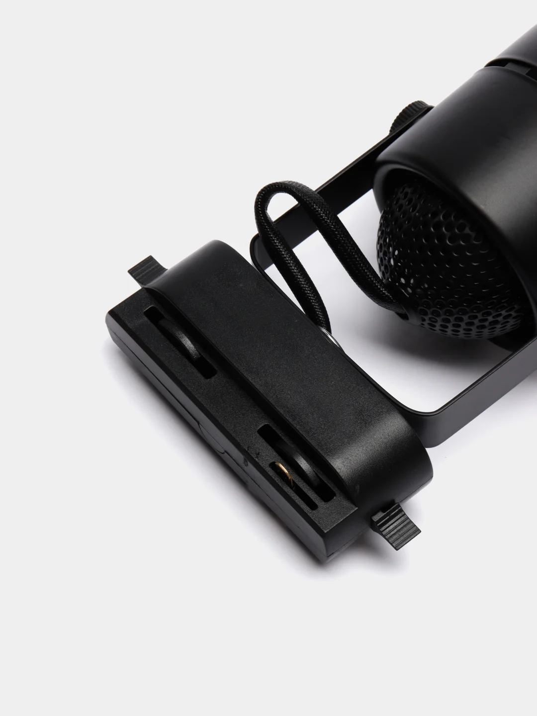 Трековый светильник Luazon Lighting под лампу Gu10, круглый, корпус черный