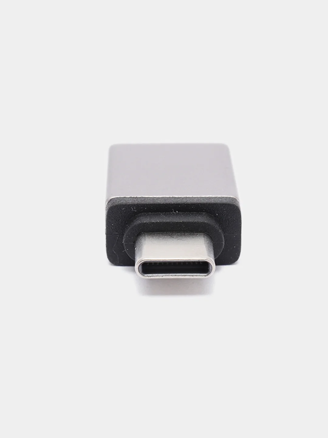 Серый адаптер переходник usb type c на otg usb
