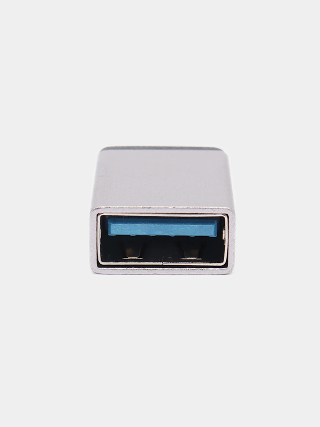 Серый адаптер переходник usb type c на otg usb