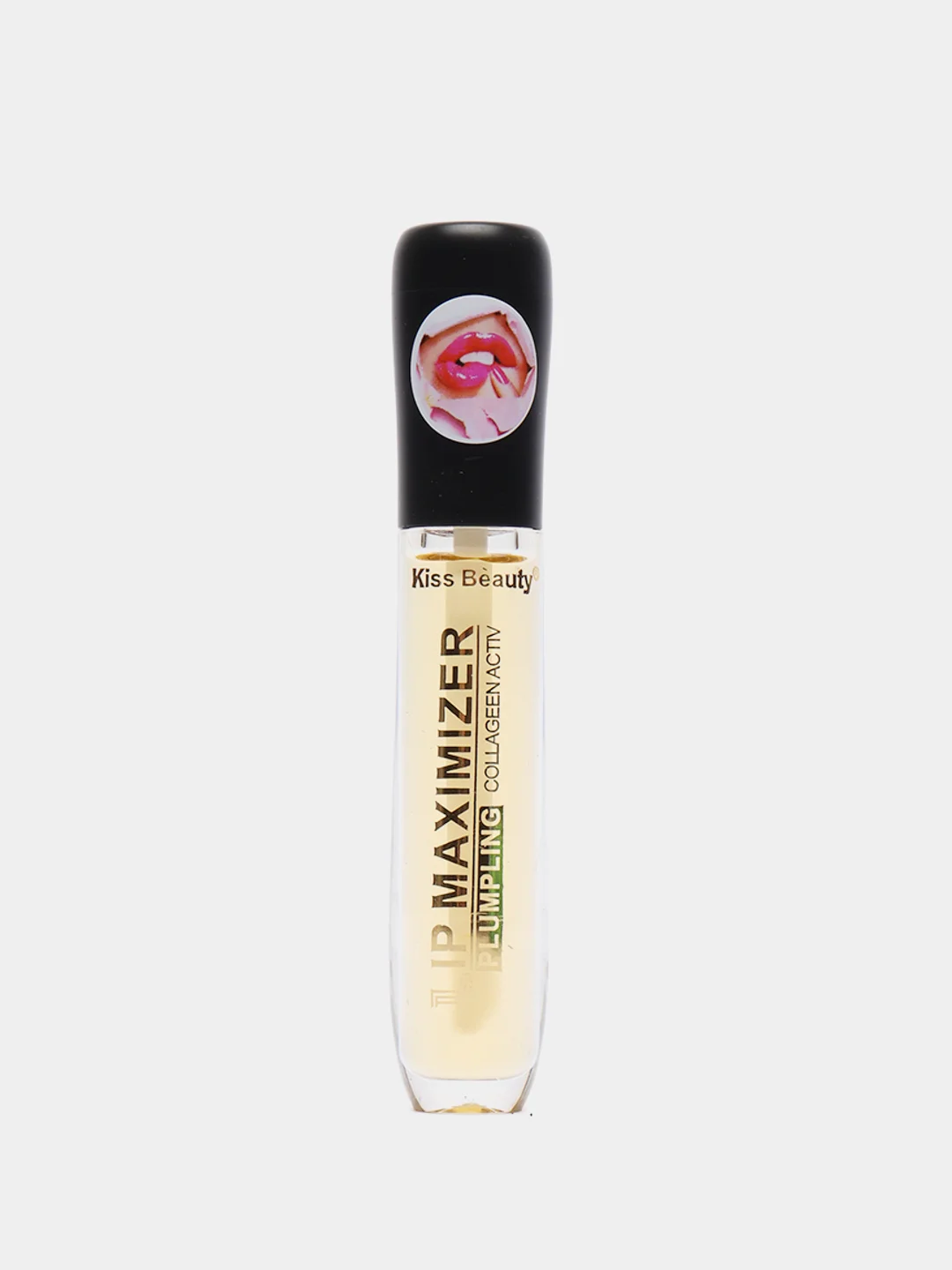 Белый блеск для увеличения губ / блеск для губ, прозрачный Kiss Beauty