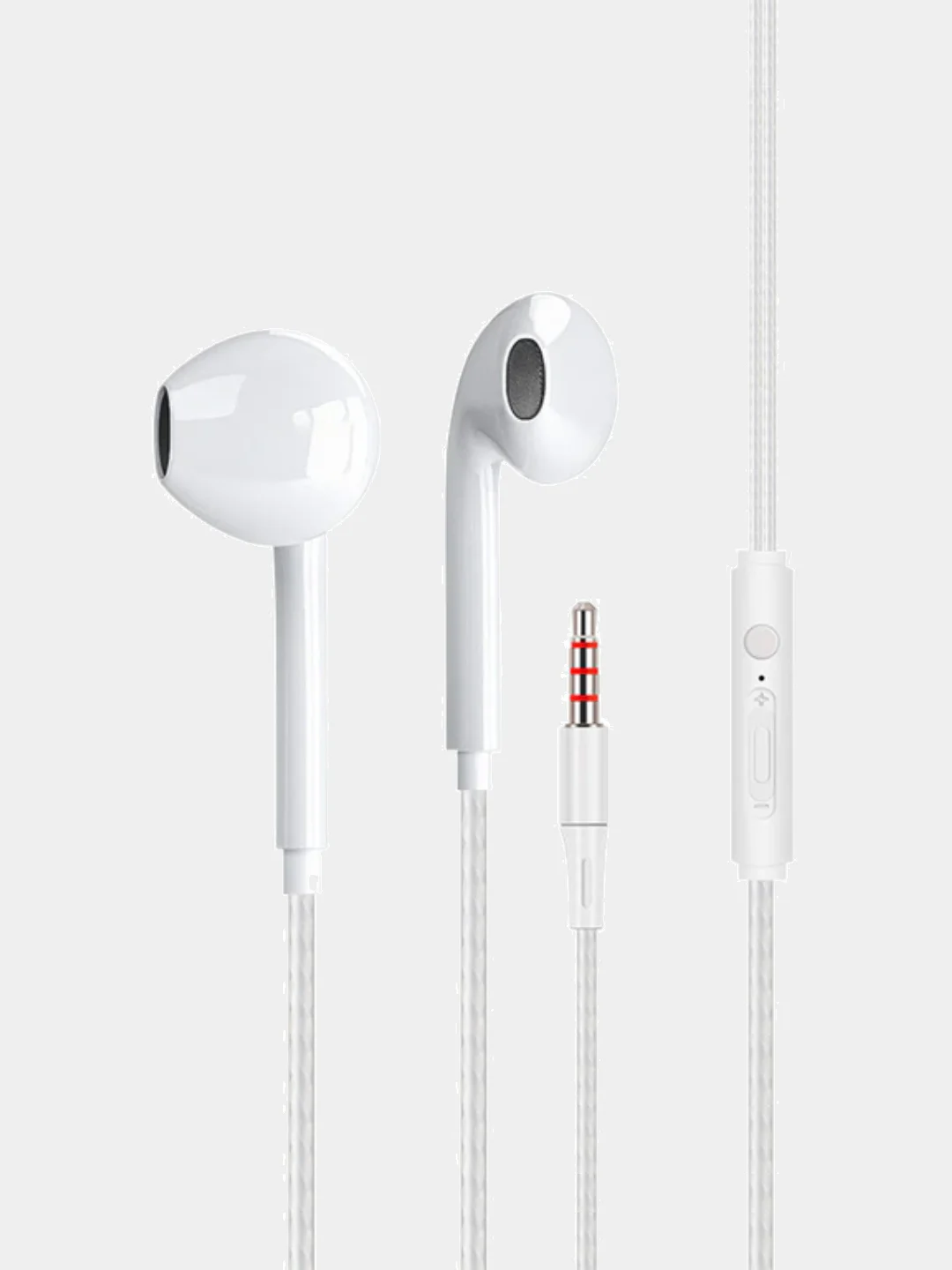 Белый проводные наушники с микрофоном для iPhone