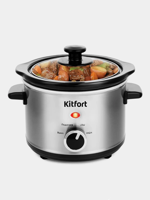 Медленноварка Kitfort КТ-205, 1,5 л, 120 Вт