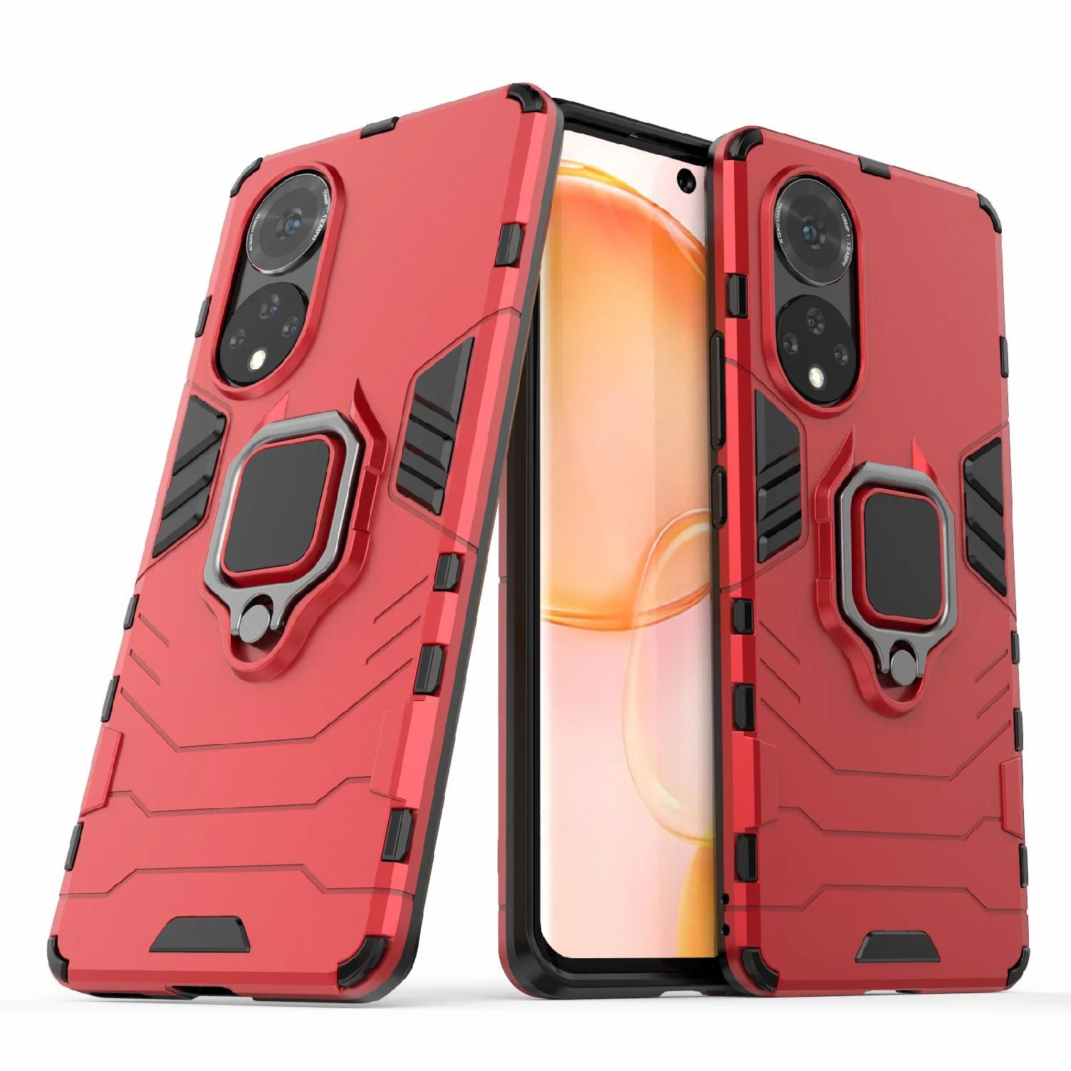 Красный чехол противоударный  на Honor 50 и Huawei Nova 9 (Хонор 50 и Нова 9)