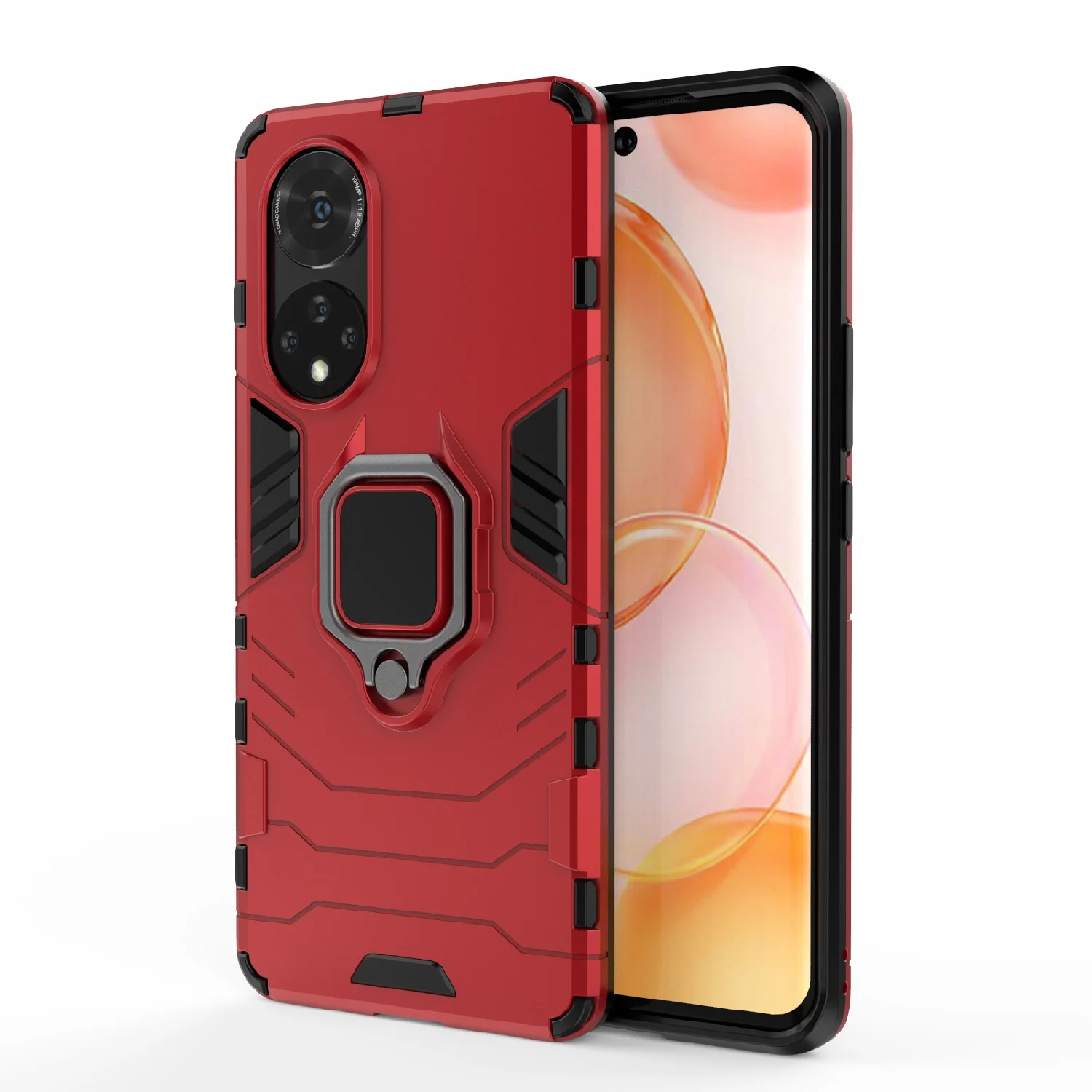 Красный чехол противоударный  на Honor 50 и Huawei Nova 9 (Хонор 50 и Нова 9)