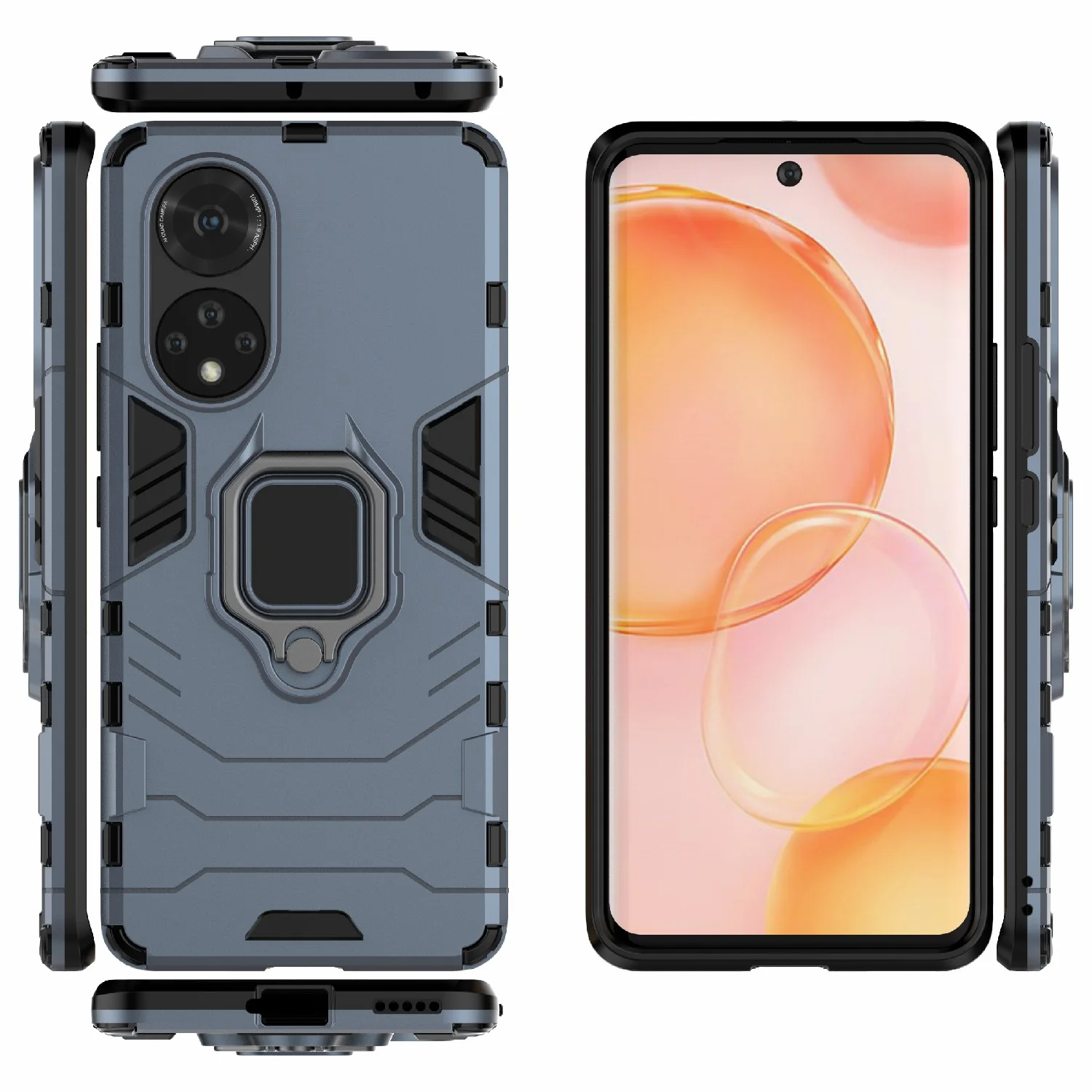 Красный чехол противоударный  на Honor 50 и Huawei Nova 9 (Хонор 50 и Нова 9)