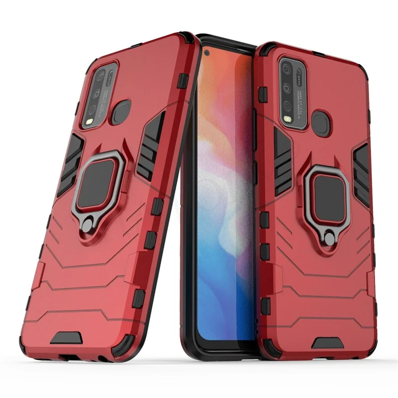 Чехол противоударный с кольцом-держателем на Vivo Y30 (Виво У30)