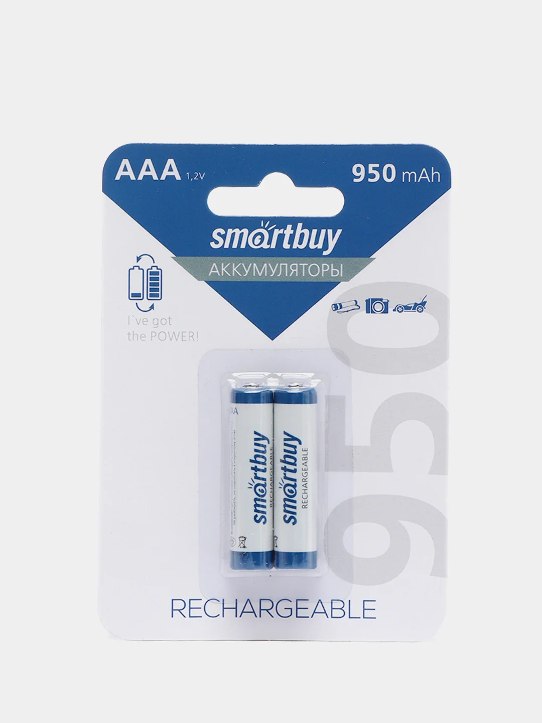 Аккумуляторы ААА Smartbuy Ni-MH, мизинчиковые аккумуляторные батарейки