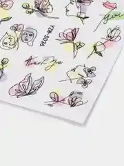 Фиолетовый наклейки-слайдеры для дизайна ногтей и маникюра