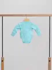Бирюзовый боди детское PolyWay Bear, для малыша, с длинным рукавом