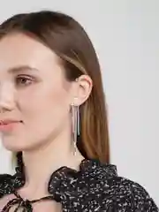 Серый клипсы на одно ухо, подвесные