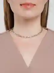 Серебряный ожерелье женское на шею