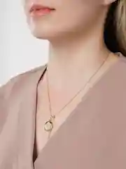 Золотой цепочка с кулоном на шею