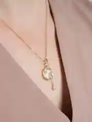 Золотой цепочка с кулоном на шею