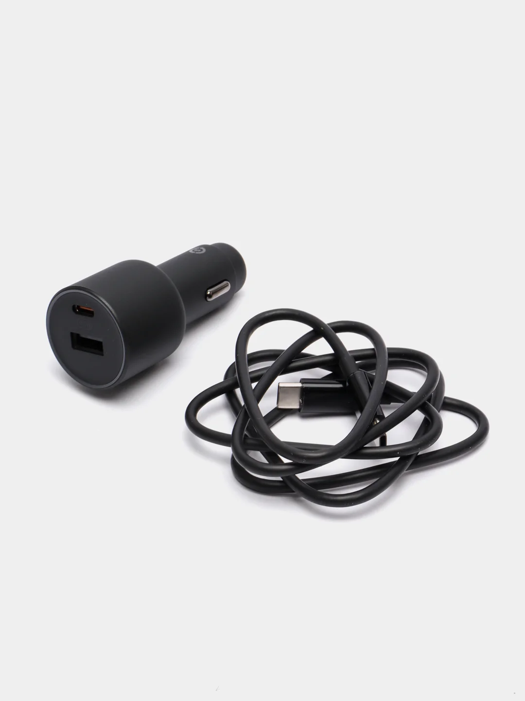 Черный автомобильное зарядное устройство Xiaomi Car Charge 1A1C 100W, CC07ZM