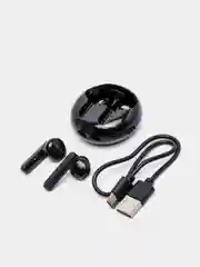 Черный беспроводные bluetooth-наушники вкладыши с микрофоном, BW08