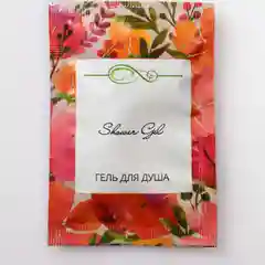 Вишнёвый шампунь, гель для душа в саше, мыло одноразовое дорожное, набор зубной