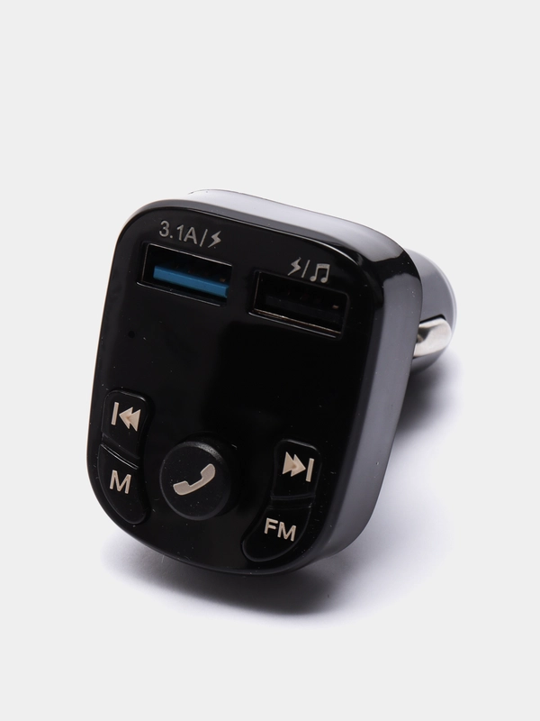 Автомобильный FM трансмиттер Bluetooth с функцией зарядки, настройка любой волны