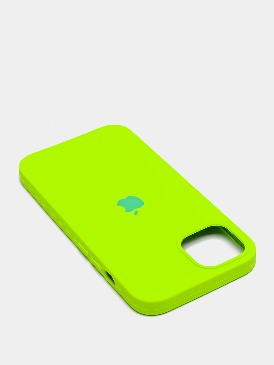 Салатовый чехол Silicone Case для iPhone 13 с закрытым низом