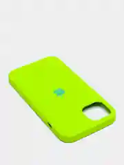 Салатовый чехол Silicone Case для iPhone 13 с закрытым низом