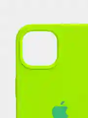 Салатовый чехол Silicone Case для iPhone 13 с закрытым низом