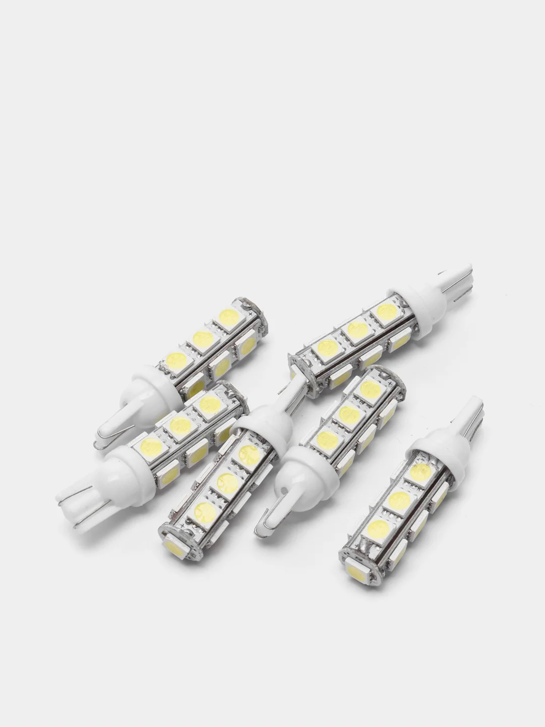 Белый светодиодная автомобильная LED лампа W5W T10, для ДХО и габаритных огней