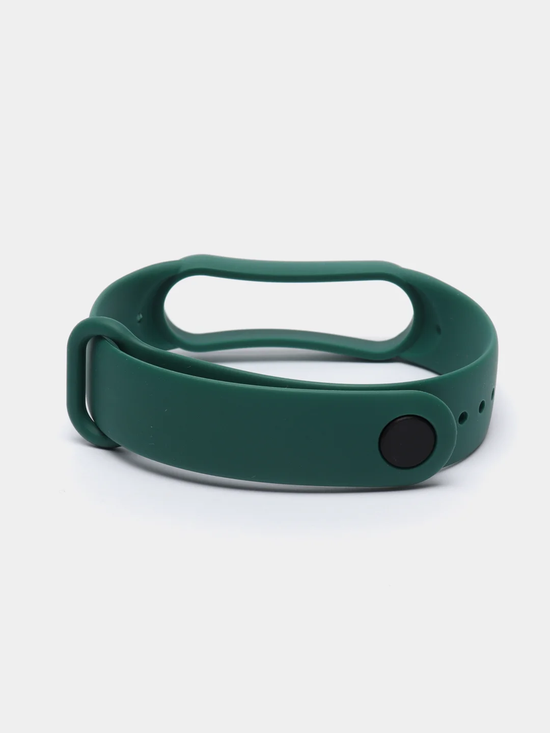 Зеленый ремешок силиконовый для фитнес браслета Xiaomi Mi Band 5 Mi Band 6 (Ми Банд 5 Ми Банд 6)