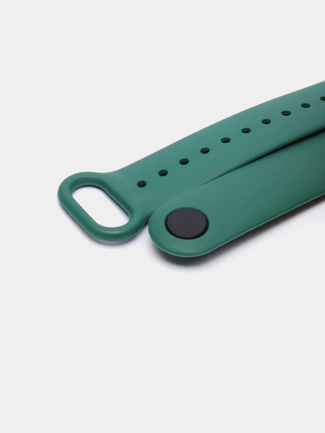 Зеленый ремешок силиконовый для фитнес браслета Xiaomi Mi Band 5 Mi Band 6 (Ми Банд 5 Ми Банд 6)
