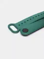 Зеленый ремешок силиконовый для фитнес браслета Xiaomi Mi Band 5 Mi Band 6 (Ми Банд 5 Ми Банд 6)