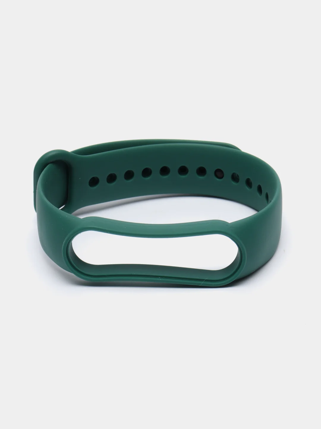 Зеленый ремешок силиконовый для фитнес браслета Xiaomi Mi Band 5 Mi Band 6 (Ми Банд 5 Ми Банд 6)