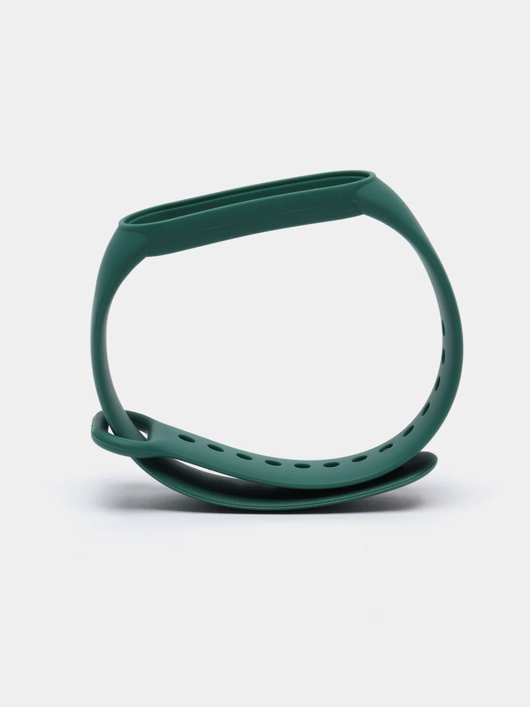Зеленый ремешок силиконовый для фитнес браслета Xiaomi Mi Band 5 Mi Band 6 (Ми Банд 5 Ми Банд 6)