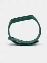 Зеленый ремешок силиконовый для фитнес браслета Xiaomi Mi Band 5 Mi Band 6 (Ми Банд 5 Ми Банд 6)