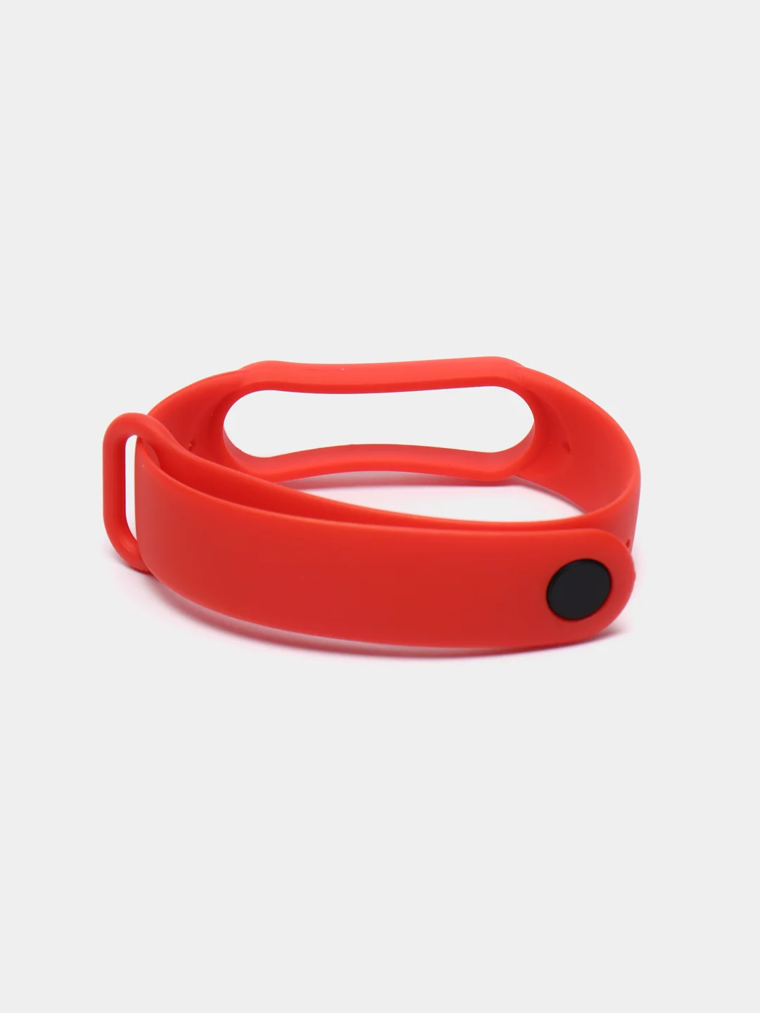 Красный ремешок силиконовый для фитнес браслета Xiaomi Mi Band 5 Mi Band 6 (Ми Банд 5 Ми Банд 6)